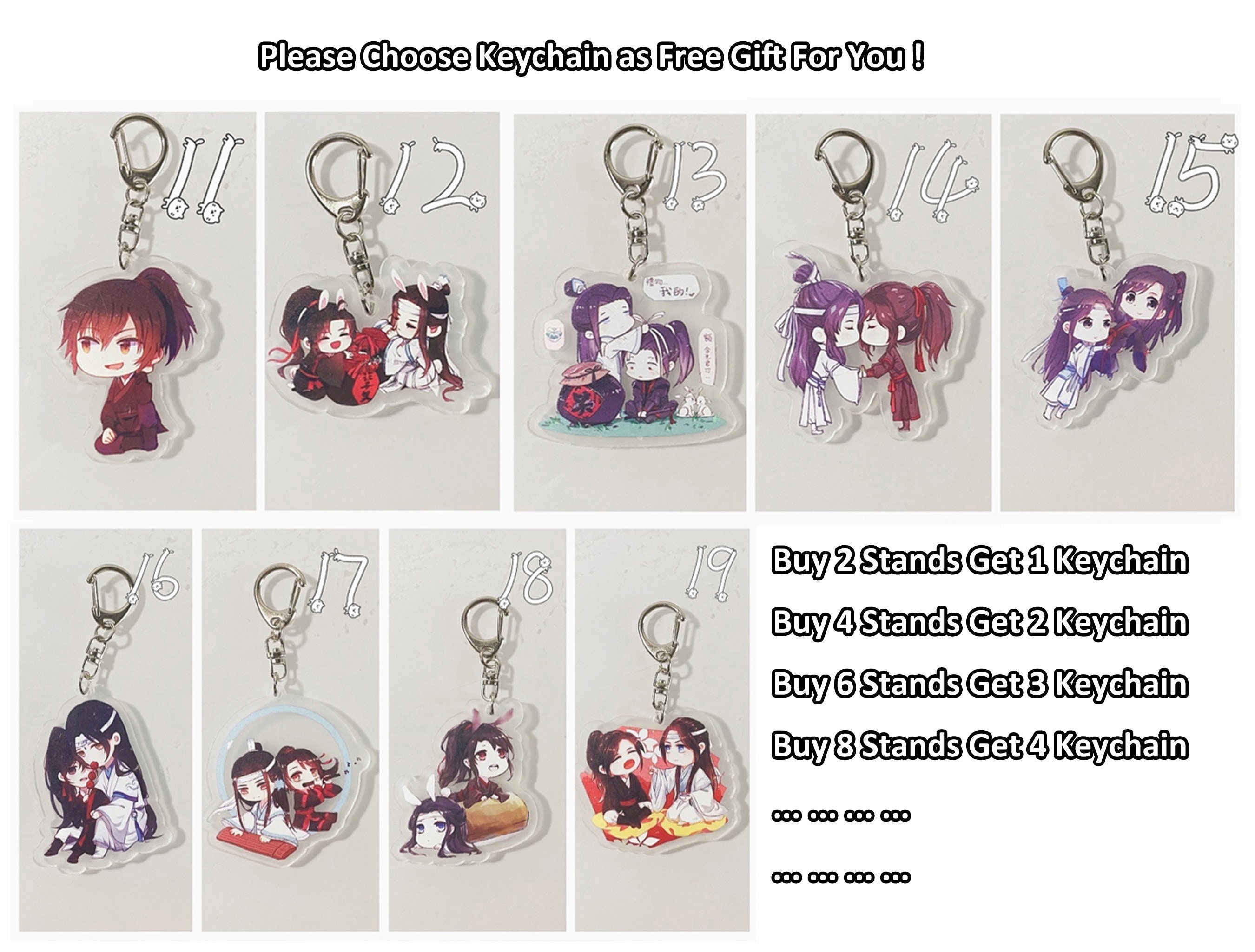 DraggmePartty Mo Dao Zu Shi Anime Peripheral Acrylic Keychain