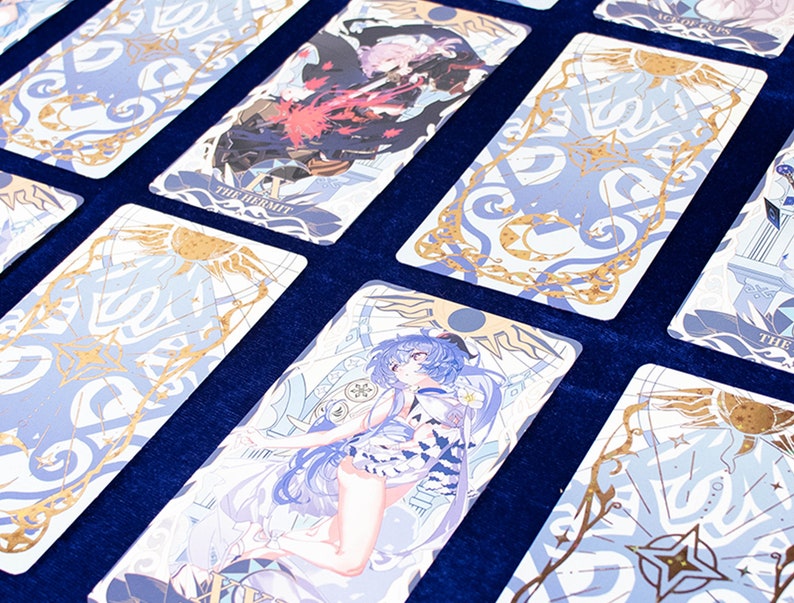 Genshin Impact Tarot Cards Genshin Impact Shikishi Boards Etsy