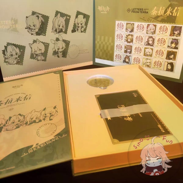 Official Arknights Letters From Terra, Arknights Stamp Kit, 2022 Arknights China Post Souvenir Kit