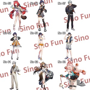 Zenless Zone Zero Acrylic Standee Buy 2 Get 1 Free, Yi Xuan, Pan Yinhu, Ellen, Lighter, Astra Yao, Pulchra, Harumasa image 8
