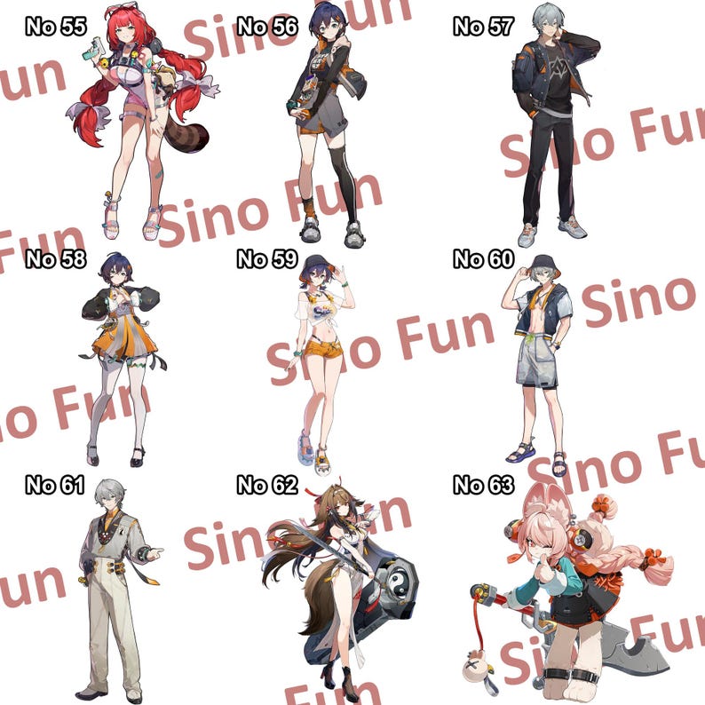 Zenless Zone Zero Acrylic Standee Buy 2 Get 1 Free, Yi Xuan, Pan Yinhu, Ellen, Lighter, Astra Yao, Pulchra, Harumasa image 8