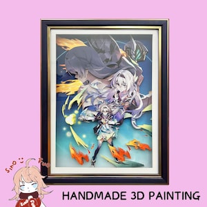 Honkai Star Rail Handmade 3D Painting, Firefly, Acheron, Sparkle, Kafka, Ruan Mei, March 7th, Huohuo, Jingliu, Fu Xuan, Silver Wolf