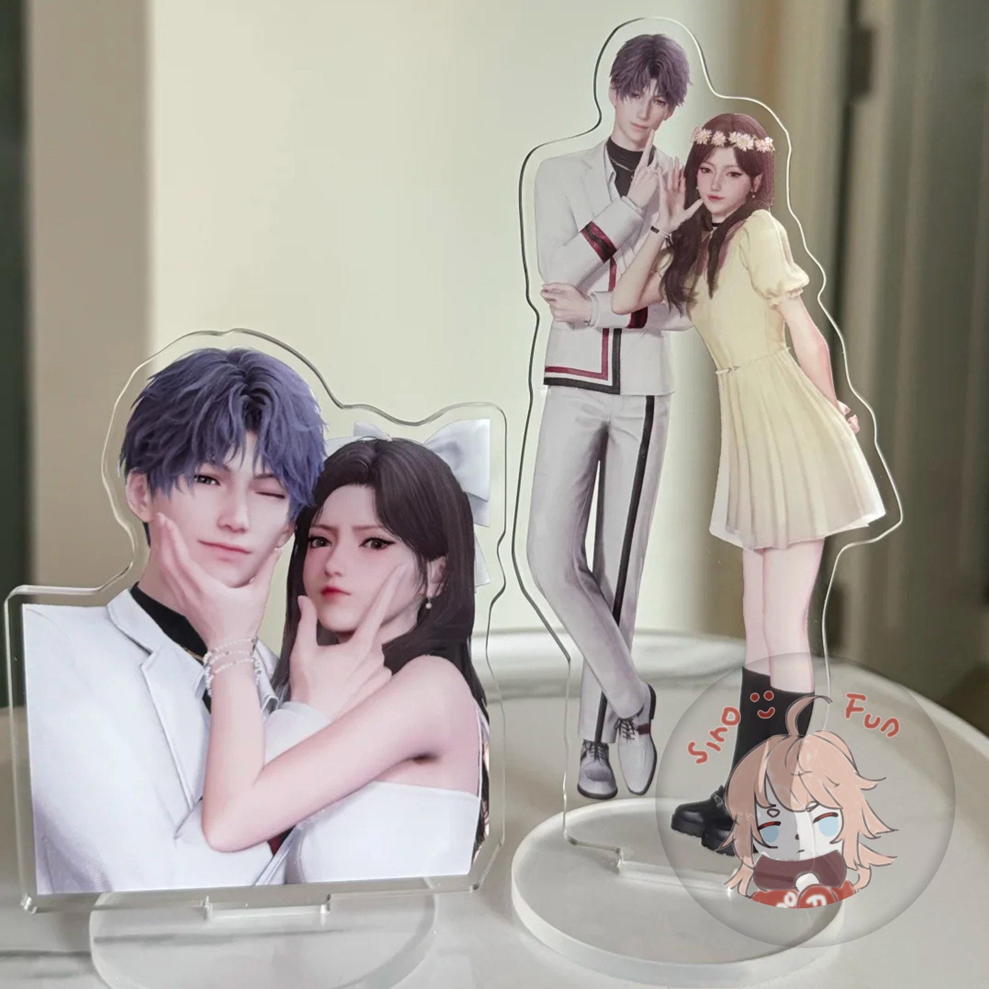 Custom Love and Deepspace Group Photo Acrylic Standee, 恋と深空