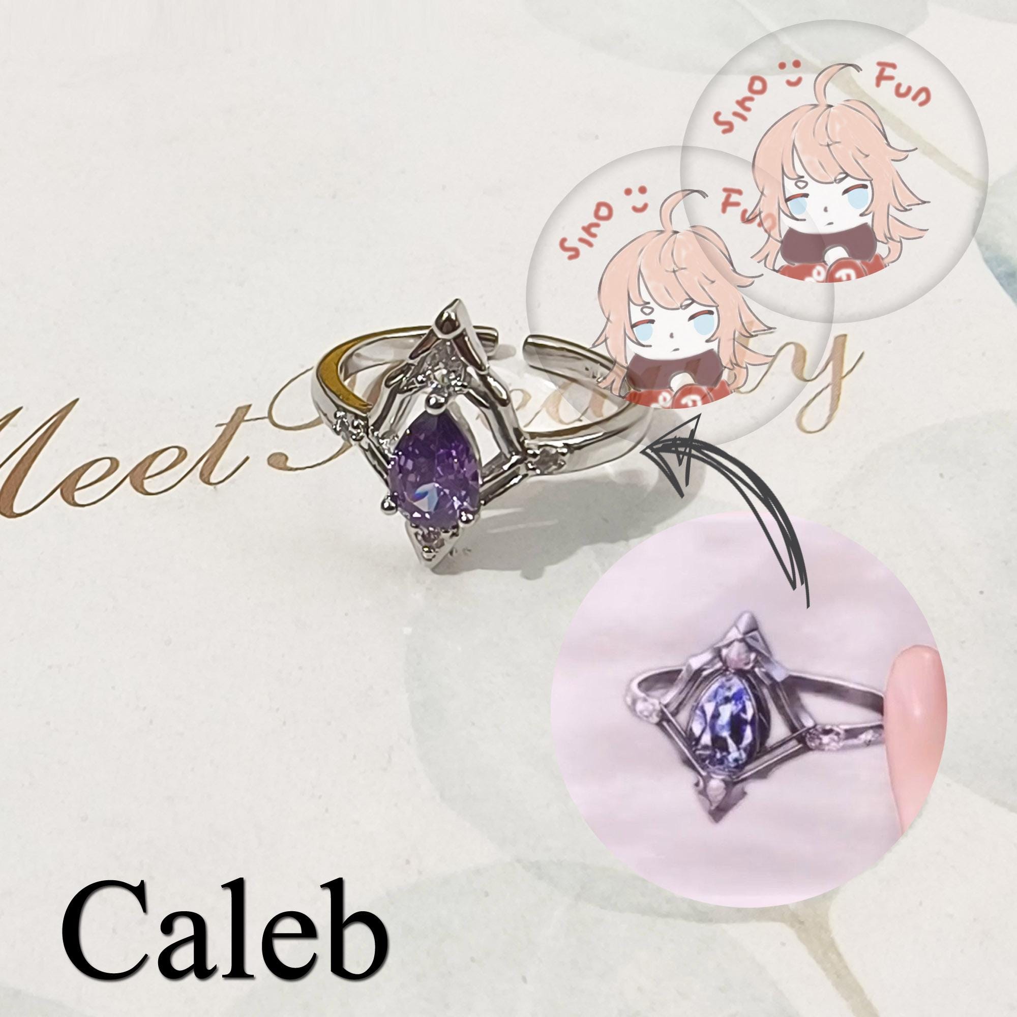 Love and Deepspace Fanmade Rings, Caleb, Rafayel, Zayne, Xavier, 恋と深空, 恋与深空, セイヤ, レイ, ホムラ, 러브앤딥스페이스, 기욱, 심성훈, 이서언