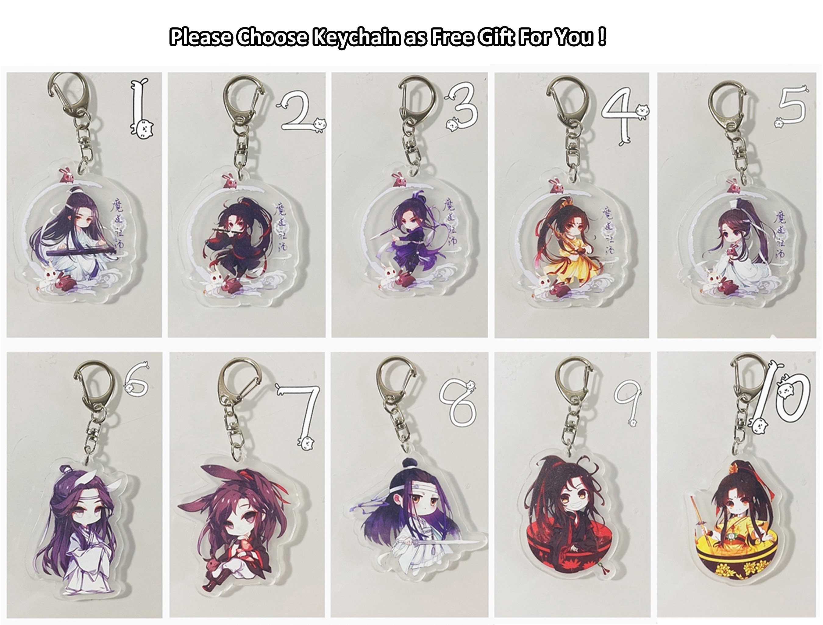 DraggmePartty Mo Dao Zu Shi Anime Peripheral Acrylic Keychain