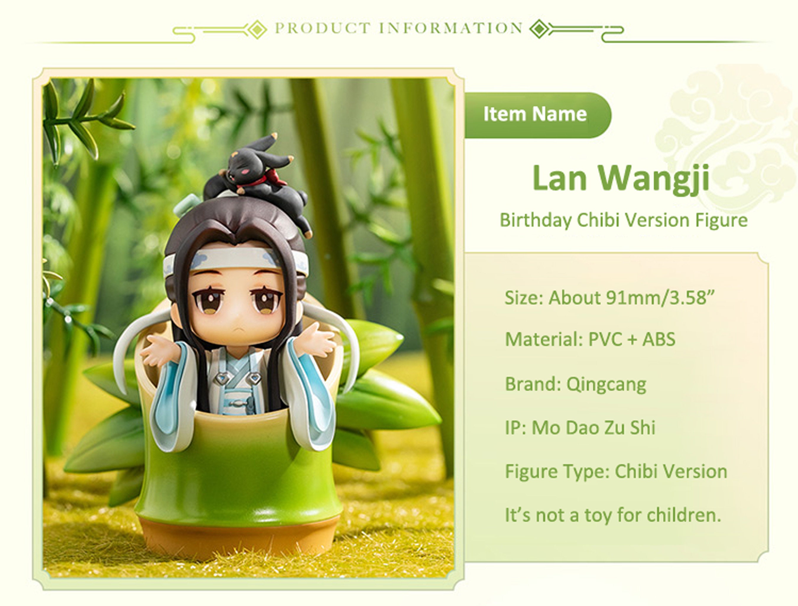 Almofada chibi - Mo Dao Zu Shi / Lan Wangji