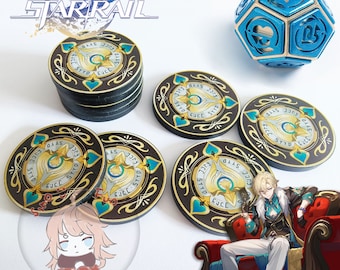 Honkai Star Rail Aventurine Cosplay Dice & Chips Kit