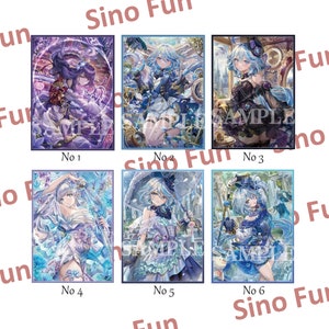 原神 カードスリーブ、雷電将軍、アヤカ、ヨイミヤ、フータオ、ガニュー、ヤエミコ、ナヒダ、ココミ、ニロウ、イェラン、モナ、ルミネ