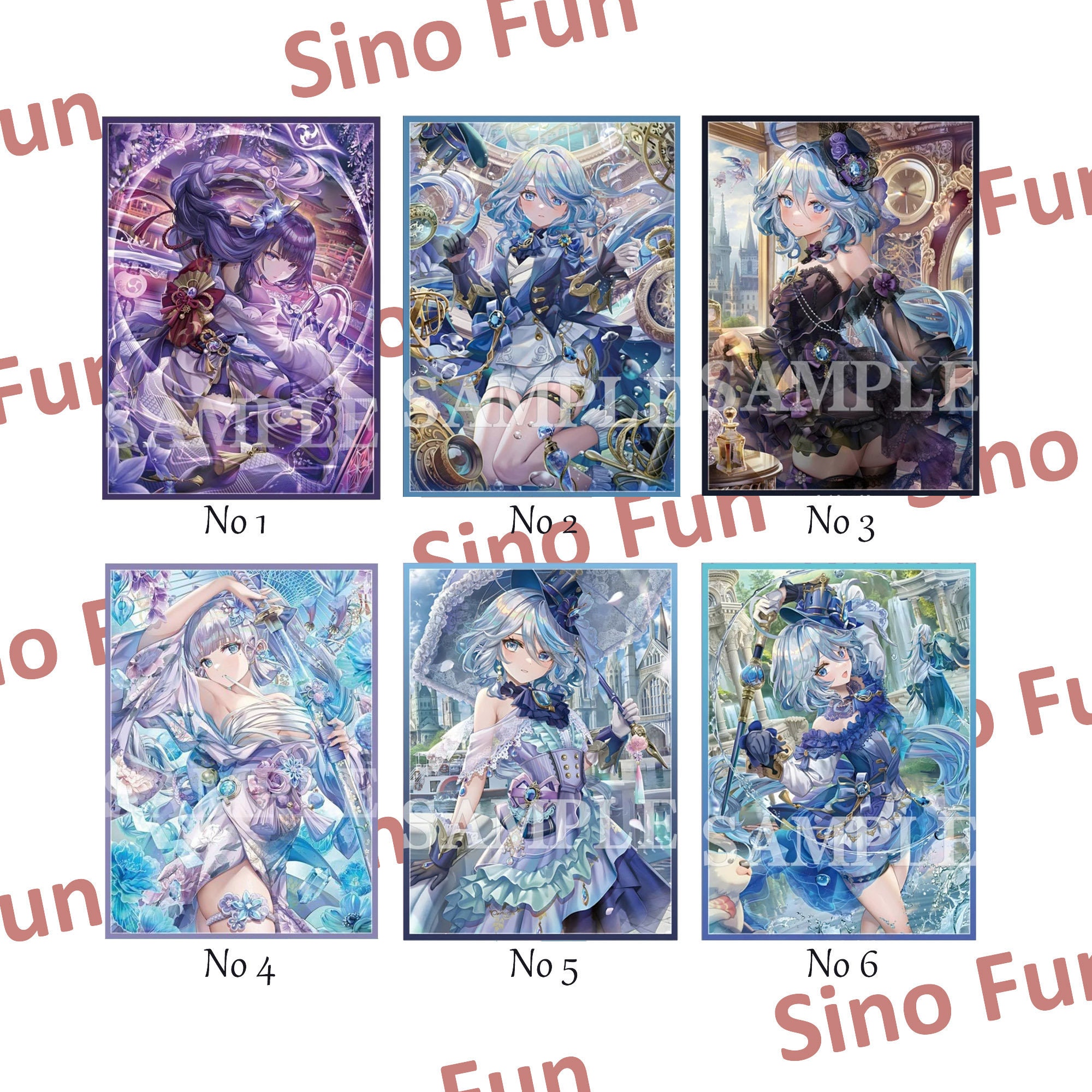 genshin impact card sleeves Cat Girls Kirara, Diona, Lynette Genshin Impact Card Sleeves main image 1