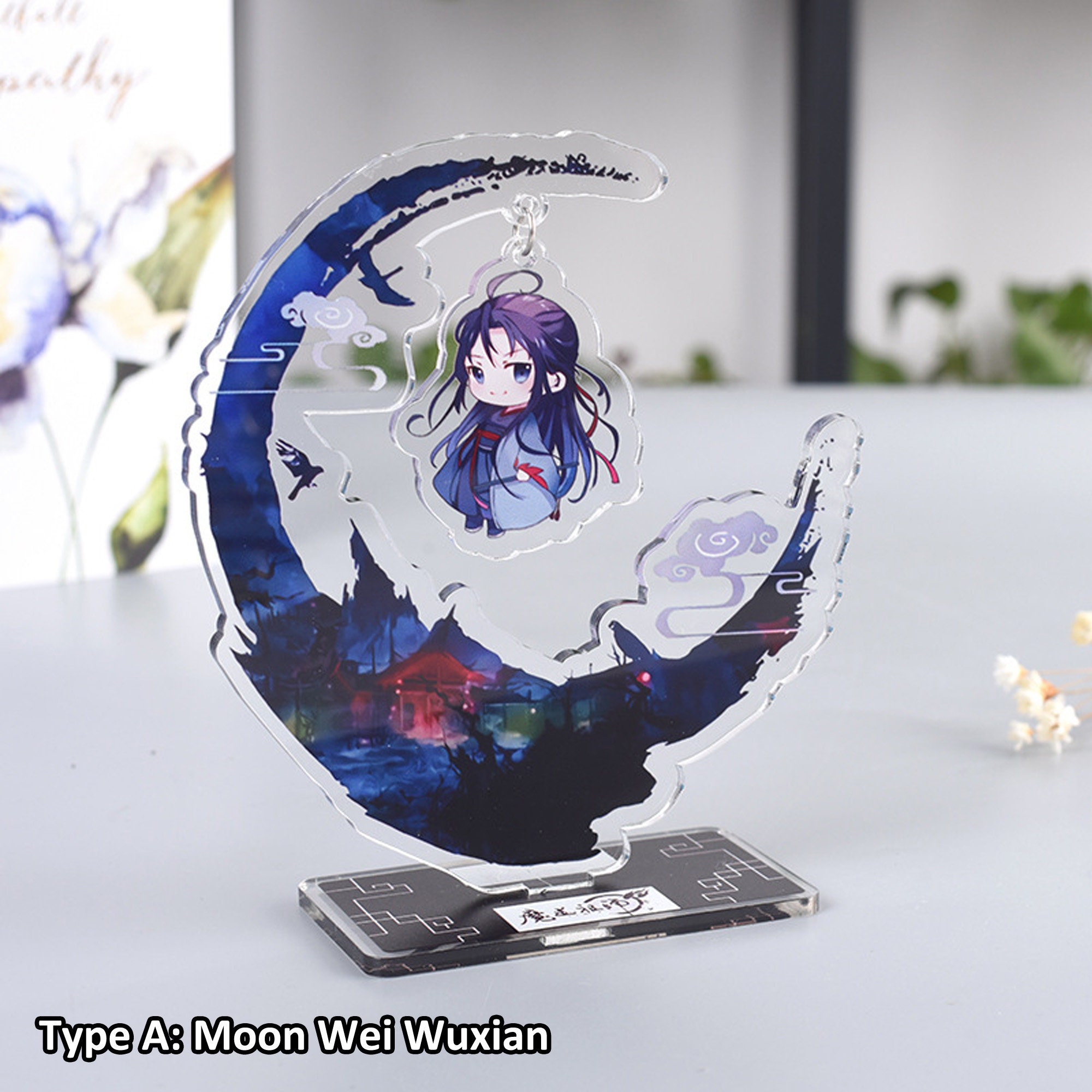 Mo Dao Zu Shi Anime Grandmaster of Demonic Cultivation Wei Wuxian Lan  Wangji Flower Swing Acrylic Stand Figure Desktop Gifts - AliExpress