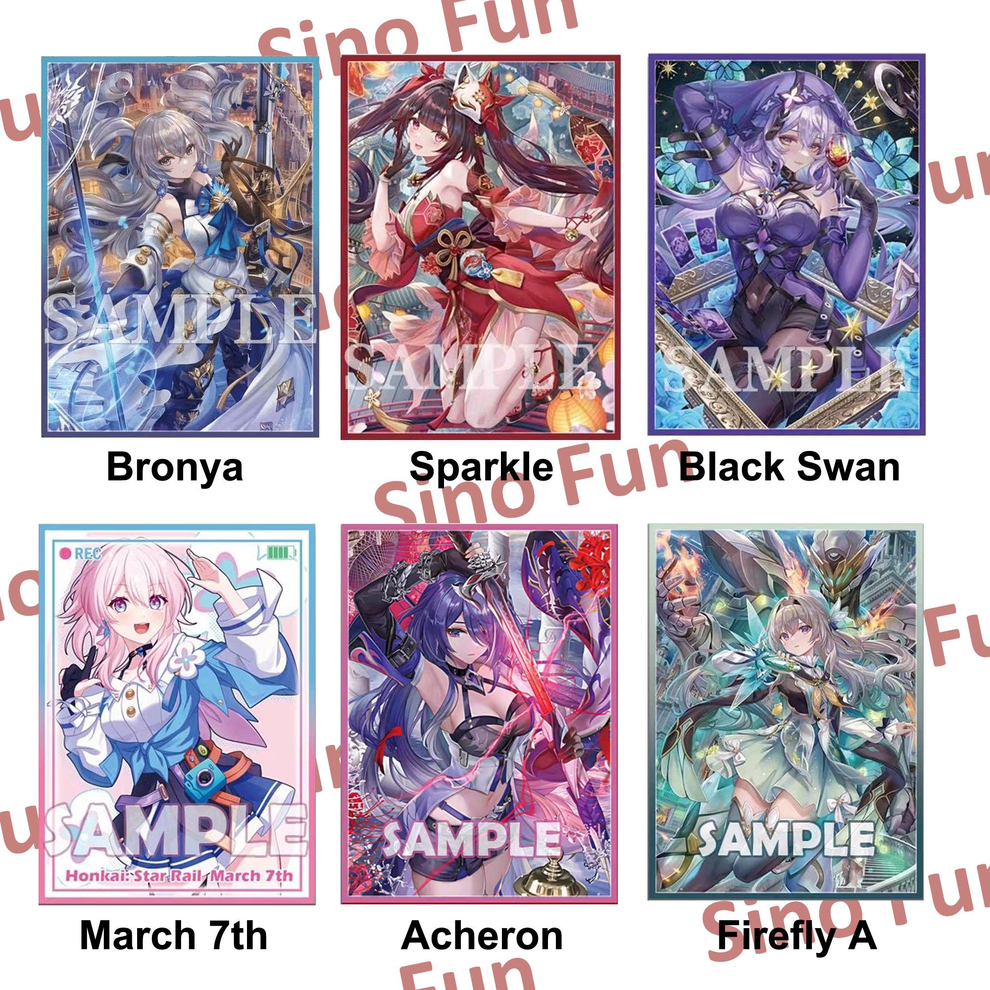 Honkai Star Rail Card Sleeve for TCG, Castorice, Black Swan
