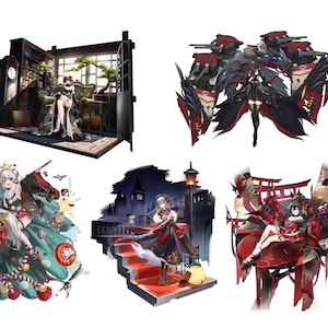 Azur Lane Acrylic Standees Buy 2 Get 1 Free, Azur Lane Figure Standee, Azur Lane Acrylic Stand, Leipzig, KMS Köln, KMS Nürnberg