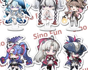 Wuthering Waves Chibi Acrylic Standee/Keychain Buy 2 Get 1 Free, Iuno, Phrolova, Zani, Camellya, Shorekeeper, Phoebe, Changli, Carlotta