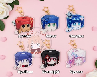 Honkai Star Rail-bedel, koop 2 en 1 gratis, Honkai Star Rail Cat Cake-sleutelhanger, Ruan Mei Mooncake Cat Creation, Aventurijn, Robin, Acheron