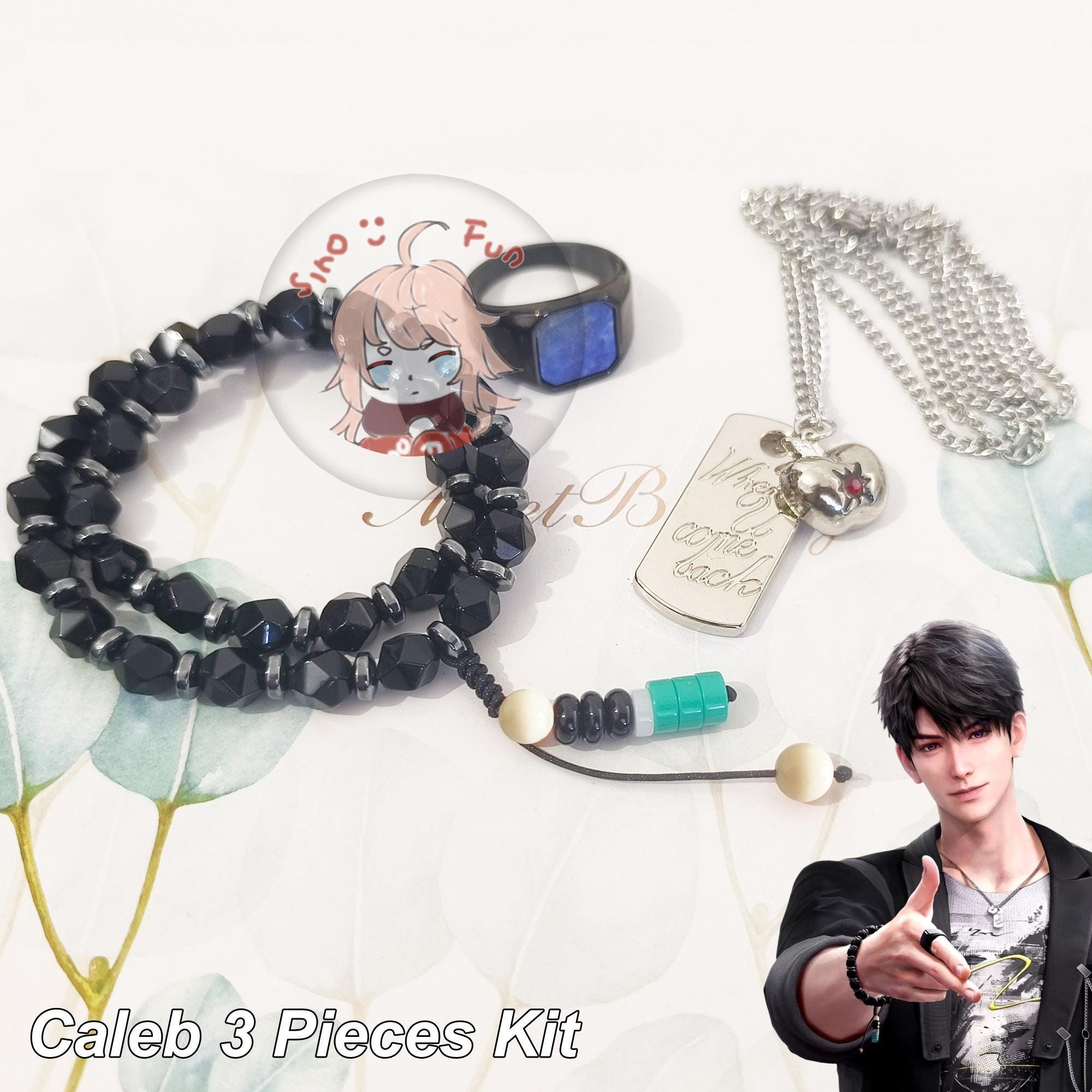 Love and Deepspace Caleb When U Come Back ペンダント ブレスレット