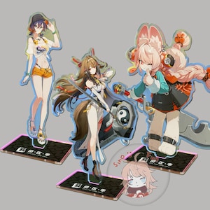 Zenless Zone Zero Acrylic Standee Buy 2 Get 1 Free, Yi Xuan, Pan Yinhu, Ellen, Lighter, Astra Yao, Pulchra, Harumasa