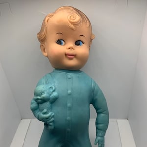 Vintage Rubber Baby Doll - 1950s Reliable Squeak Toy
