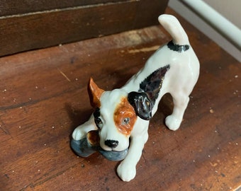 Royal Doulton - Jack Russel Terrier Chewing A Shoe HN 2654 - Porcelain Figurine