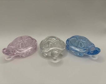 Crystal Glass Turtle Figurines
