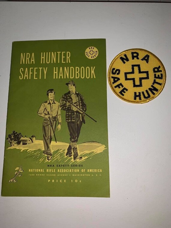 NRA Hunter Safety Handbook & Badge 1957 Etsy