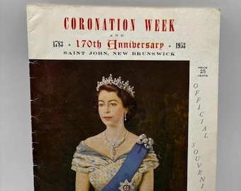 Souvenir-Programm Krönungswoche und 170-jähriges Jubiläum Saint John New Brunswick