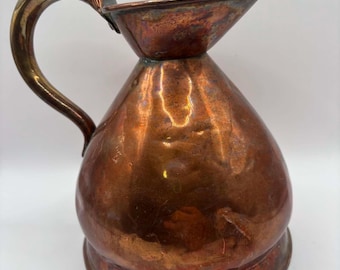 Kupferkrug aus der viktorianischen Ära in Heuhaufenform – Krug, 1 Quart