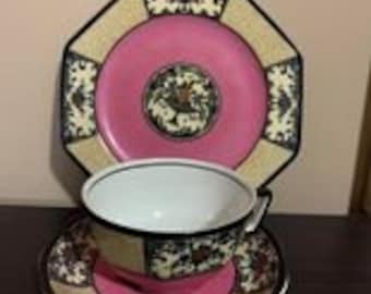 Wedgwood Co LTD - 3 Piece Tea Set - Pink - Nanette