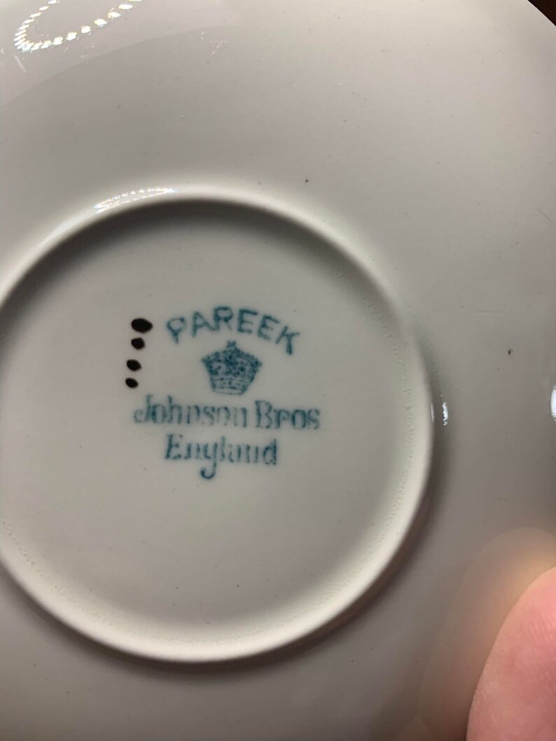 Vintage Johnson Brothers Pareek Tea Cup and Saucer Etsy