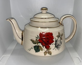 Sadler England Red Rose Teekanne