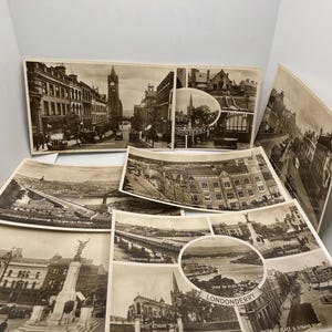 Vintage Londonderry Ireland Postcards - Lot of 13