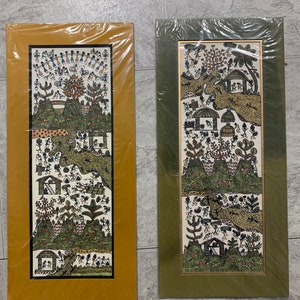 Oriental Print - Sealed Tribal scene