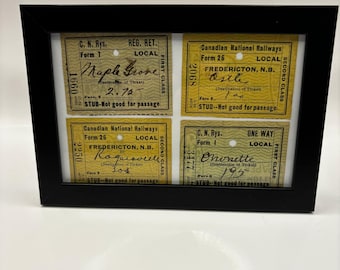 Canadian Pacific Railroad Passenger Train Tickets From the 1960's
