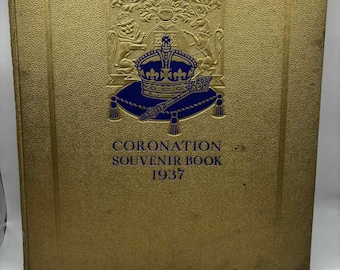 Libro de recuerdo de la Coronación de 1937 - Tapa dura, 160 páginas