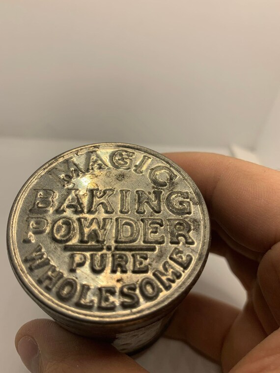 Magic Baking Powder Tin Etsy
