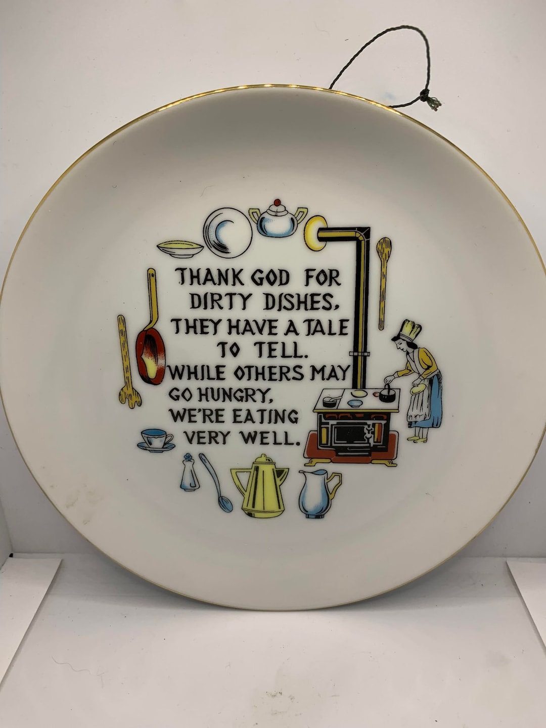 Vintage Kitchen Plate Collectable 7.2in - Etsy