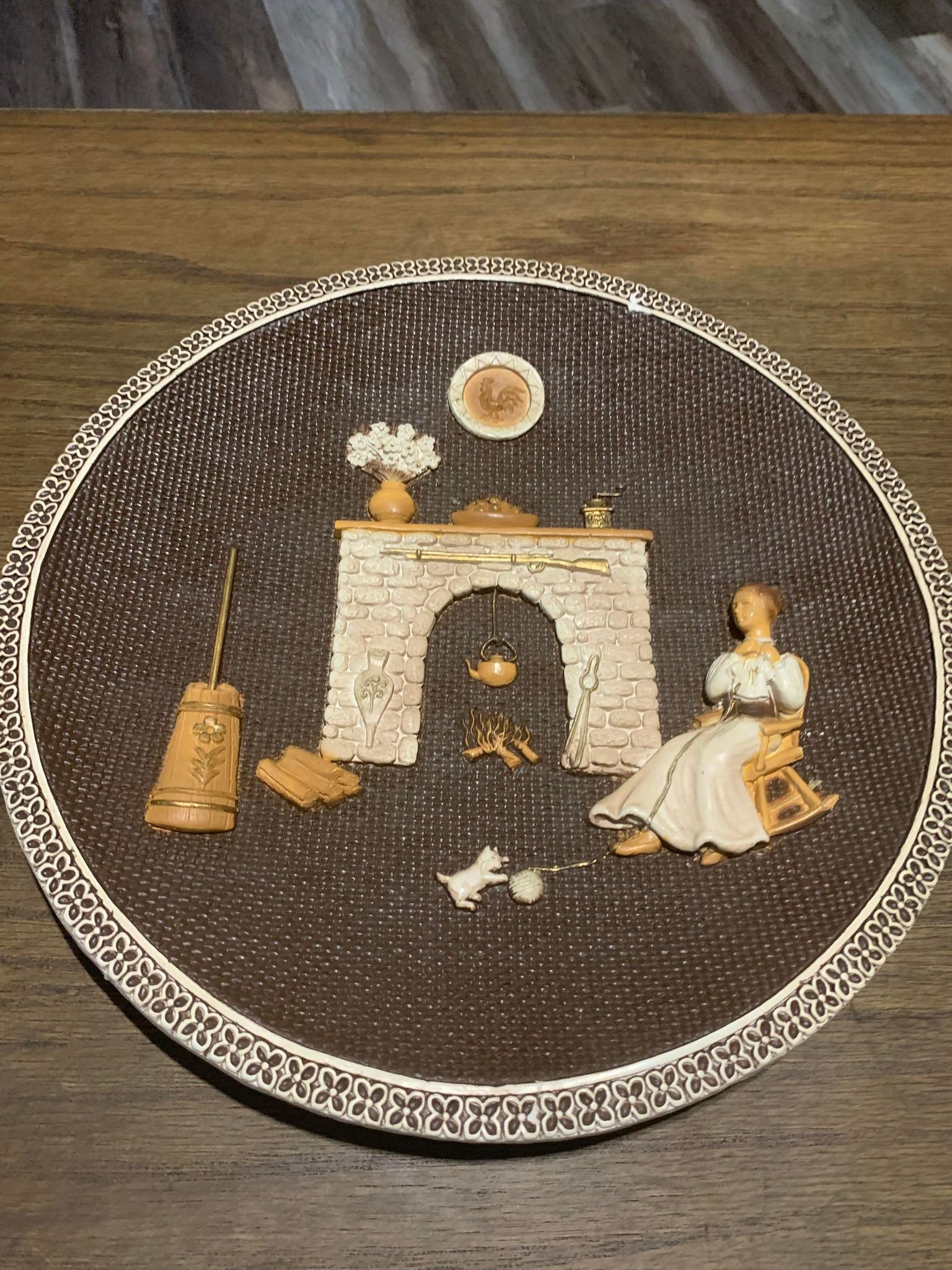 Girotti Sculptured Wall Art Set of 2 Chalkware Farmhouse Etsy Canada