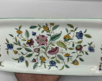 Vintage Minton Haddon Hall Bone China Plate and Bowl Set • Floral
