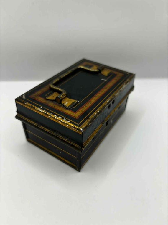 Vintage Black Safe Box - Mini - No Key - Etsy