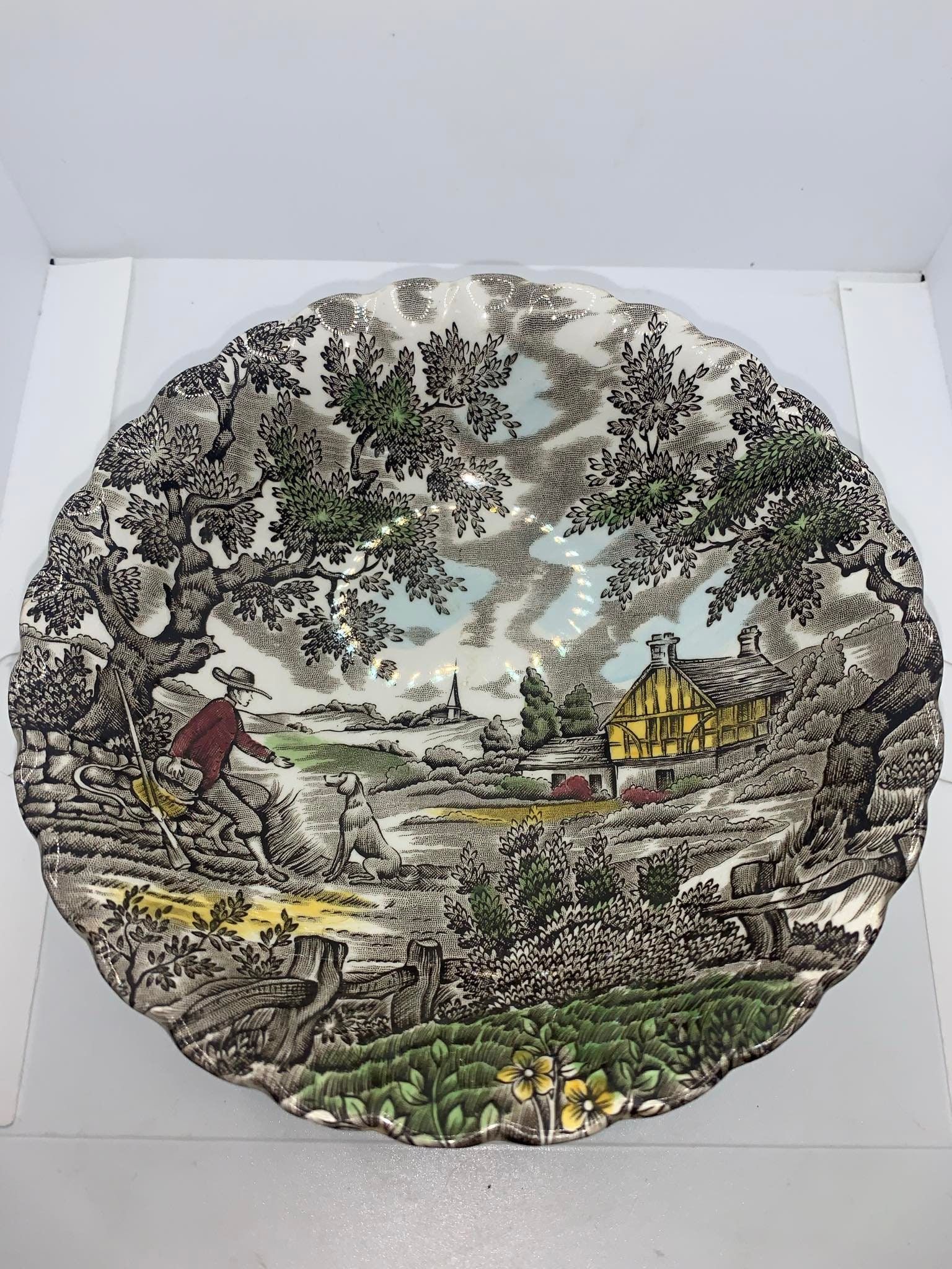 イギリス製のヴィンテージ Myott The Hunter 手描き 古美術 骨董 Myott the Hunter Vintage - Etsy