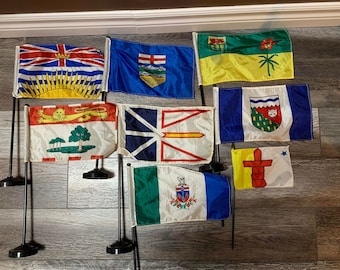 Canadian Provincial and Territory Flags - 9.5in x 5.5in