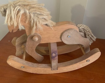 Childrens Wooden Rocking Horse - Decor