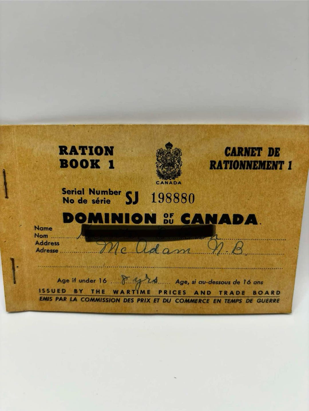 Canadian Ration Books WWII Ration Book - Dominion of Canada - Vintage - Etsy