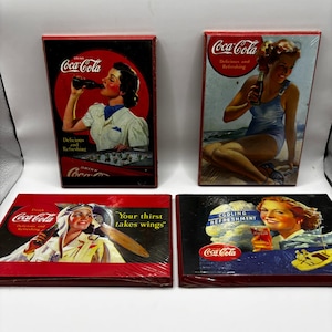 Four Coca Cola Reproduction Advertisements - Decor