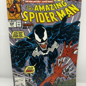 The Amazing Spider-Man - Venom&#39;s Back 332 May - 1990 Comic Book