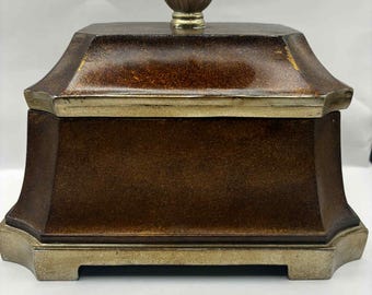 Decorative Box with cover- Faux Wood