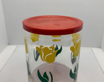 Vintage Küchendose - Gelbe Tulpen - HandiSaver
