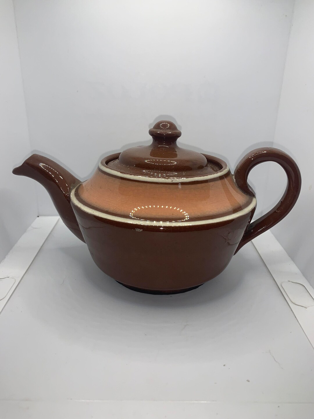 Vintage Brown Teapot Made in England Etsy