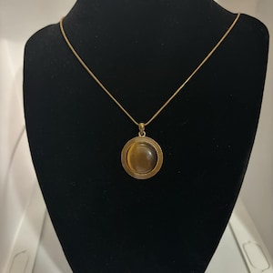 Pendant Necklace - Tiger Eye Style