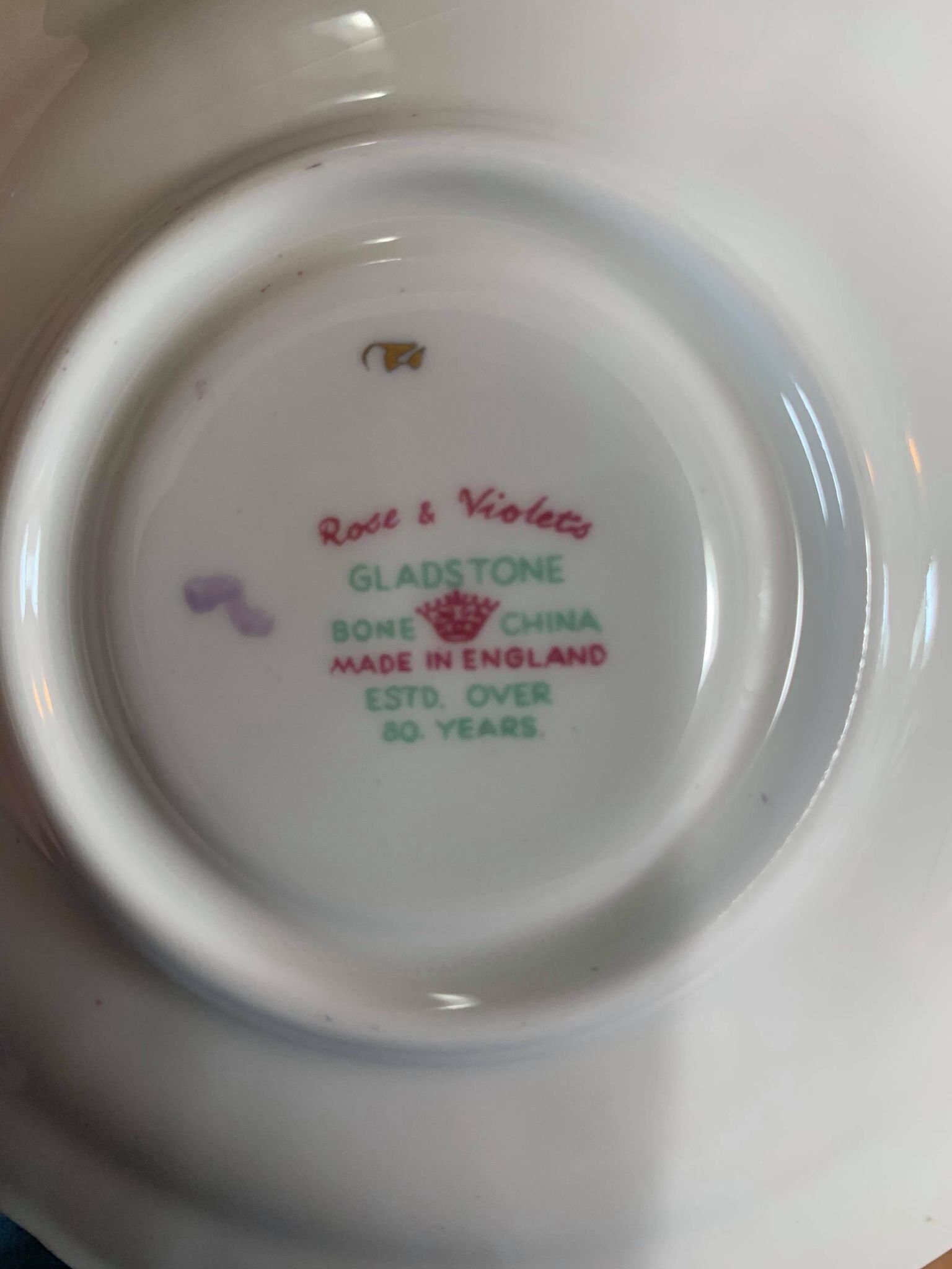 Gladstone China Tea Set Rose and Violets Etsy