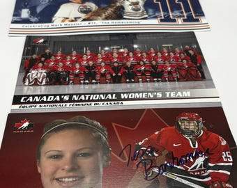 Retro Hockey Erinnerungsstücke - Mark Messing, Kanada Frauen Hockey, Tessa Bonhomme